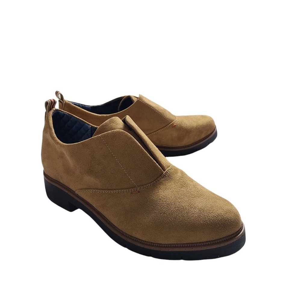 Dr Scholl's Comfort Be Free Energy Tech Faux Suede Slip-On Shoes Fall Size 8.5